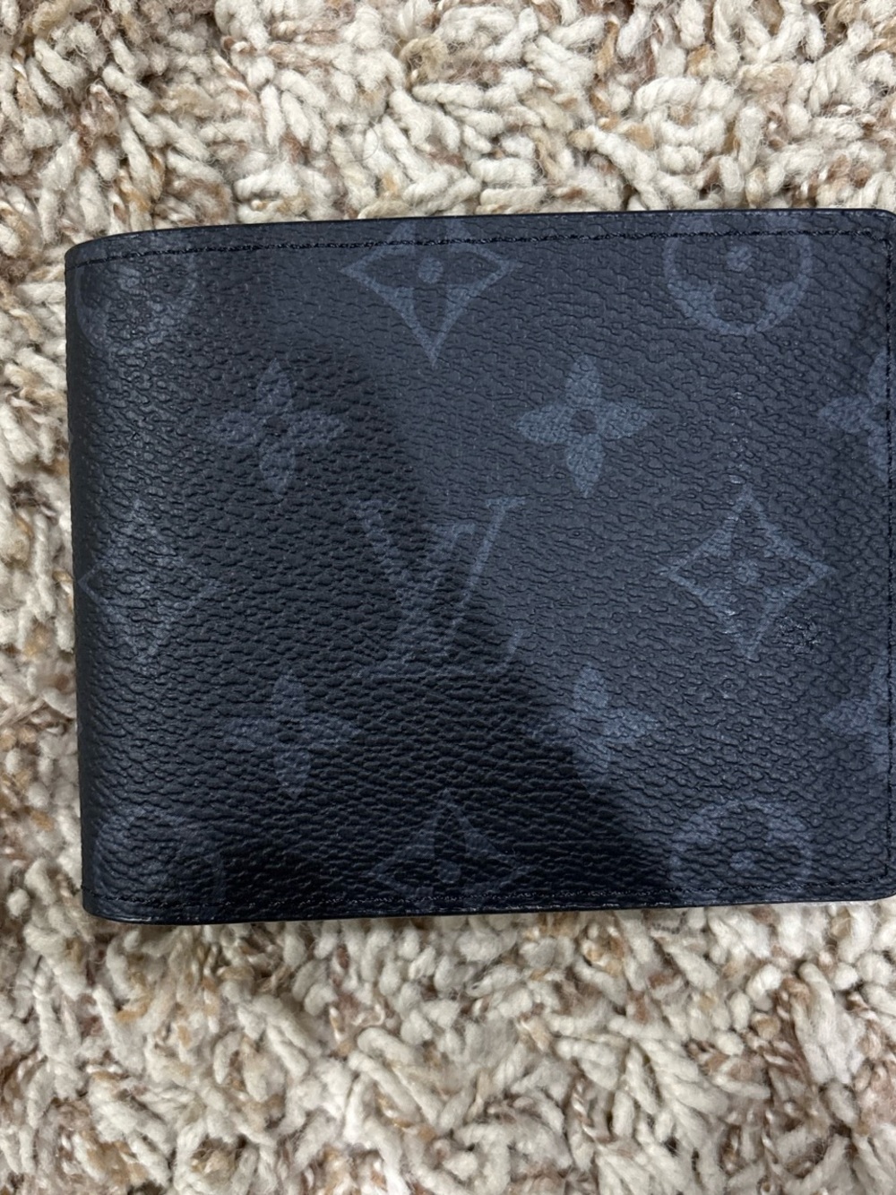 Louis Vuitton Black Monogram Canvas Bi-Fold Wallet